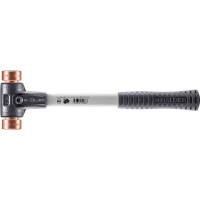 SIMPLEX-Schonhammer, Kupfer; mit verstärktem Tempergussgehäuse und Fiberglasstiel | D=30 mm | 3704.030