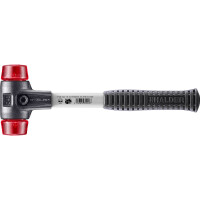 SIMPLEX-Schonhammer, Plastik; mit verstärktem Tempergussgehäuse und Fiberglasstiel | D=40 mm | 3706.040