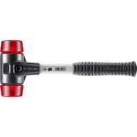 SIMPLEX-Schonhammer, Plastik; mit verstärktem Tempergussgehäuse und Fiberglasstiel | D=50 mm | 3706.050