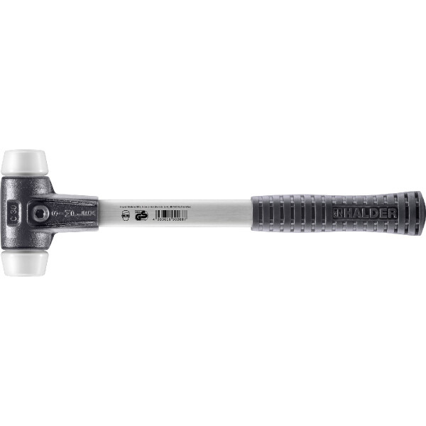 SIMPLEX-Schonhammer, Superplastik; mit verstärktem Tempergussgehäuse und Fiberglasstiel | D=30 mm | 3707.030