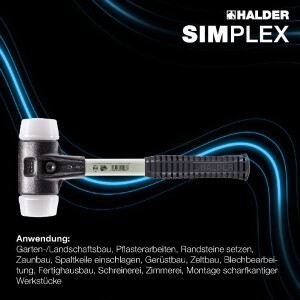 SIMPLEX-Schonhammer, Superplastik; mit verstärktem...