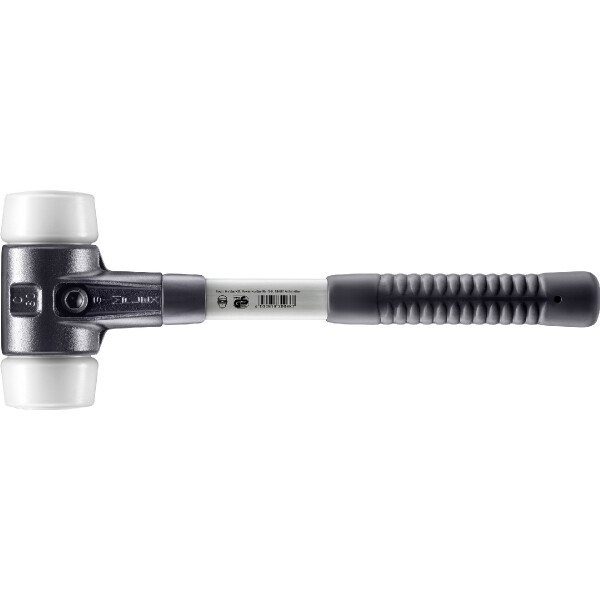 SIMPLEX-Schonhammer, Superplastik; mit verstärktem Tempergussgehäuse und Fiberglasstiel | D=60 mm | 3707.060