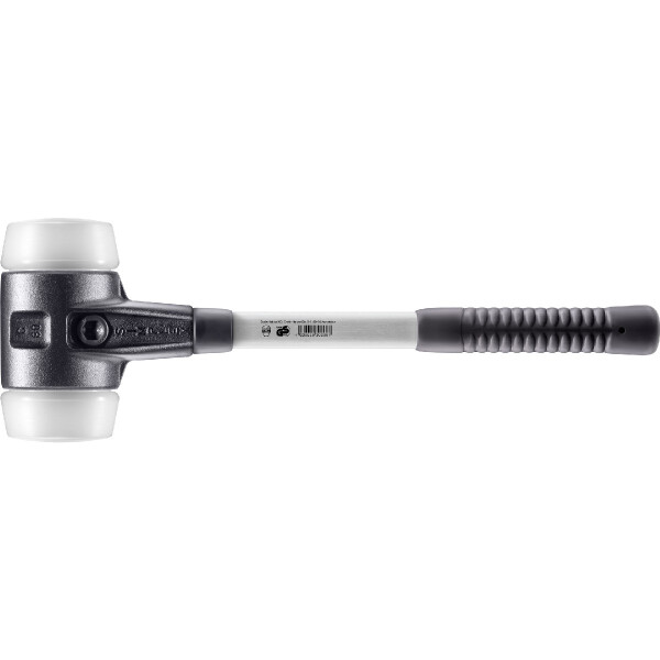SIMPLEX-Schonhammer, Superplastik; mit verstärktem Tempergussgehäuse und Fiberglasstiel | D=80 mm | 3707.080
