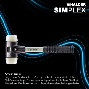SIMPLEX-Schonhammer, Nylon; mit verstärktem...