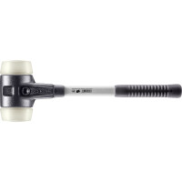 SIMPLEX-Schonhammer, Nylon; mit verstärktem Tempergussgehäuse und Fiberglasstiel | D=80 mm | 3708.080