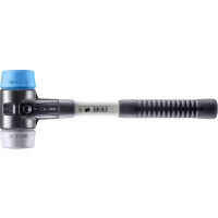 SIMPLEX-Schonhammer, TPE-soft / TPE-mid; mit verstärktem Tempergussgehäuse und Fiberglasstiel | D=60 mm | 3713.060