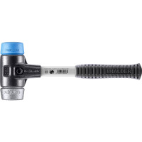 SIMPLEX-Schonhammer, TPE-soft / Weichmetall; mit verstärktem Tempergussgehäuse und Fiberglasstiel | D=50 mm | 3719.050