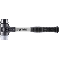 SIMPLEX-Schonhammer, Gummikomposition / TPE-mid; mit verstärktem Tempergussgehäuse und Fiberglasstiel | D=40 mm | 3723.040