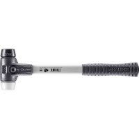 SIMPLEX-Schonhammer, Gummikomposition / Superplastik; mit verstärktem Tempergussgehäuse und Fiberglasstiel | D=30 mm | 3727.030