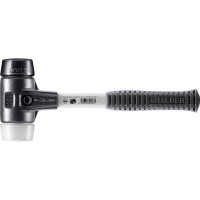 SIMPLEX-Schonhammer, Gummikomposition / Superplastik; mit verstärktem Tempergussgehäuse und Fiberglasstiel | D=50 mm | 3727.050