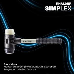 SIMPLEX-Schonhammer, Gummikomposition / Nylon; mit...