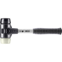 SIMPLEX-Schonhammer, Gummikomposition / Nylon; mit verstärktem Tempergussgehäuse und Fiberglasstiel | D=50 mm | 3728.050