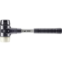 SIMPLEX-Schonhammer, Gummikomposition / Nylon; mit verstärktem Tempergussgehäuse und Fiberglasstiel | D=60 mm | 3728.060