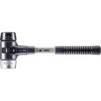 SIMPLEX-Schonhammer, Gummikomposition / Weichmetall; mit verstärktem Tempergussgehäuse und Fiberglasstiel | D=60 mm | 3729.060