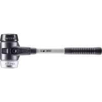 SIMPLEX-Schonhammer, Gummikomposition / Weichmetall; mit verstärktem Tempergussgehäuse und Fiberglasstiel | D=80 mm | 3729.080