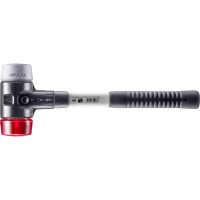 SIMPLEX-Schonhammer, TPE-mid / Plastik; mit verstärktem Tempergussgehäuse und Fiberglasstiel | D=60 mm | 3736.060
