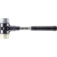 SIMPLEX-Schonhammer, TPE-mid / Nylon; mit verstärktem Tempergussgehäuse und Fiberglasstiel | D=60 mm | 3738.060