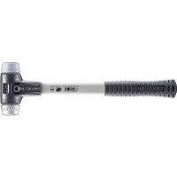 SIMPLEX-Schonhammer, TPE-mid / Weichmetall; mit verstärktem Tempergussgehäuse und Fiberglasstiel | D=30 mm | 3739.030
