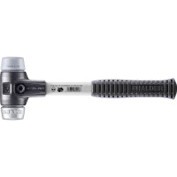 SIMPLEX-Schonhammer, TPE-mid / Weichmetall; mit verstärktem Tempergussgehäuse und Fiberglasstiel | D=40 mm | 3739.040