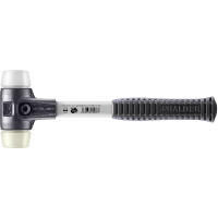 SIMPLEX-Schonhammer, Superplastik / Nylon; mit verstärktem Tempergussgehäuse und Fiberglasstiel | D=40 mm | 3778.040