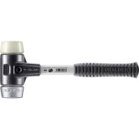 SIMPLEX-Schonhammer, Nylon / Weichmetall; mit verstärktem Tempergussgehäuse und Fiberglasstiel | D=50 mm | 3789.050