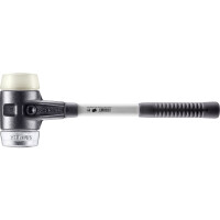 SIMPLEX-Schonhammer, Nylon / Weichmetall; mit verstärktem Tempergussgehäuse und Fiberglasstiel | D=80 mm | 3789.080