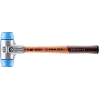 SIMPLEX-Schonhammer, TPE-soft; mit Aluminiumgehäuse und hochwertigem Holzstiel | D=40 mm | 3101.040