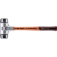 SIMPLEX-Schonhammer, Gummikomposition; mit Aluminiumgehäuse und hochwertigem Holzstiel | D=40 mm | 3102.040