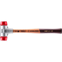 SIMPLEX-Schonhammer, Plastik; mit Aluminiumgehäuse und hochwertigem Holzstiel | D=30 mm | 3106.030