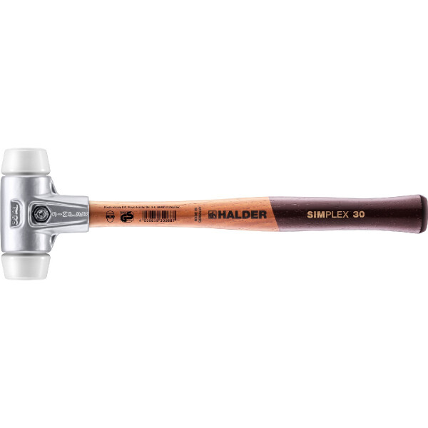 SIMPLEX-Schonhammer, Superplastik; mit Aluminiumgehäuse und hochwertigem Holzstiel | D=30 mm | 3107.030