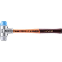 SIMPLEX-Schonhammer, TPE-soft / TPE-mid; mit Aluminiumgehäuse und hochwertigem Holzstiel | D=30 mm | 3113.030