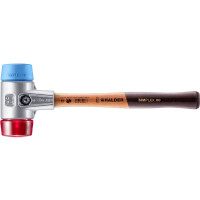 SIMPLEX-Schonhammer, TPE-soft / Plastik; mit Aluminiumgehäuse und hochwertigem Holzstiel | D=60 mm | 3116.060