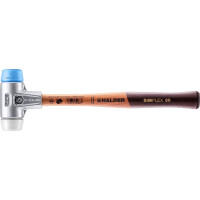 SIMPLEX-Schonhammer, TPE-soft / Superplastik; mit Aluminiumgehäuse und hochwertigem Holzstiel | D=30 mm | 3117.030