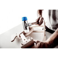 SIMPLEX-Schonhammer, TPE-soft / Superplastik; mit Aluminiumgehäuse und hochwertigem Holzstiel | D=30 mm | 3117.030