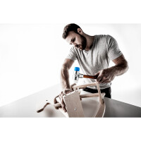 SIMPLEX-Schonhammer, TPE-soft / Superplastik; mit Aluminiumgehäuse und hochwertigem Holzstiel | D=50 mm | 3117.050