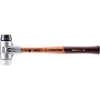 SIMPLEX-Schonhammer, Gummikomposition / Superplastik; mit Aluminiumgehäuse und hochwertigem Holzstiel | D=30 mm | 3127.030