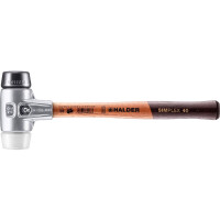 SIMPLEX-Schonhammer, Gummikomposition / Superplastik; mit Aluminiumgehäuse und hochwertigem Holzstiel | D=40 mm | 3127.040
