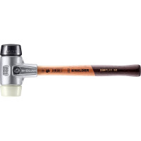 SIMPLEX-Schonhammer, Gummikomposition / Nylon; mit Aluminiumgehäuse und hochwertigem Holzstiel | D=50 mm | 3128.050