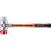 SIMPLEX-Schonhammer, TPE-mid / Plastik; mit Aluminiumgehäuse und hochwertigem Holzstiel | D=40 mm | 3136.040