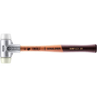 SIMPLEX-Schonhammer, Superplastik / Nylon; mit Aluminiumgehäuse und hochwertigem Holzstiel | D=30 mm | 3178.030