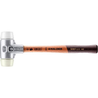 SIMPLEX-Schonhammer, Superplastik / Nylon; mit Aluminiumgehäuse und hochwertigem Holzstiel | D=40 mm | 3178.040