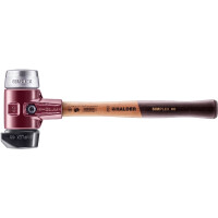 SIMPLEX-Schonhammer, Gummikomposition, mit Standfuß / Weichmetall; mit Tempergussgehäuse und hochwertigem Holzstiel | D=60 mm | 3029.260