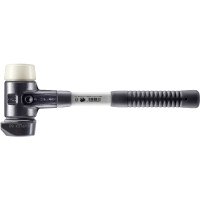 SIMPLEX-Schonhammer, Gummikomposition mit Standfuß / Nylon; mit verstärktem Tempergussgehäuse und Fiberglasstiel | D=60 mm | 3728.260