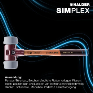 SIMPLEX-Schonhammer, 50:40, TPE-mid; mit...