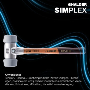 SIMPLEX-Schonhammer, 50:40, TPE-mid; mit...