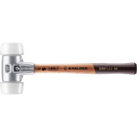 SIMPLEX-Schonhammer, 50:40, Superplastik; mit Aluminiumgehäuse und hochwertigem Holzstiel | D=50 mm | 3107.051