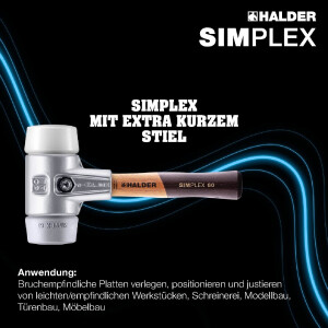 SIMPLEX-Schonhammer, TPE-mid / Superplastik; mit...