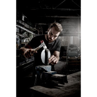 BASEPLEX-Schonhammer, Nylon / Celluloseacetat mit Zinkdruckguss-Gehäuse und Holzstiel | D=50 mm | 3968.050
