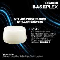 BASEPLEX-Einsatz, Nylon, weiß | D=25 mm | 3988.025