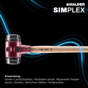 SIMPLEX-Vorschlaghammer, Gummikomposition; mit...